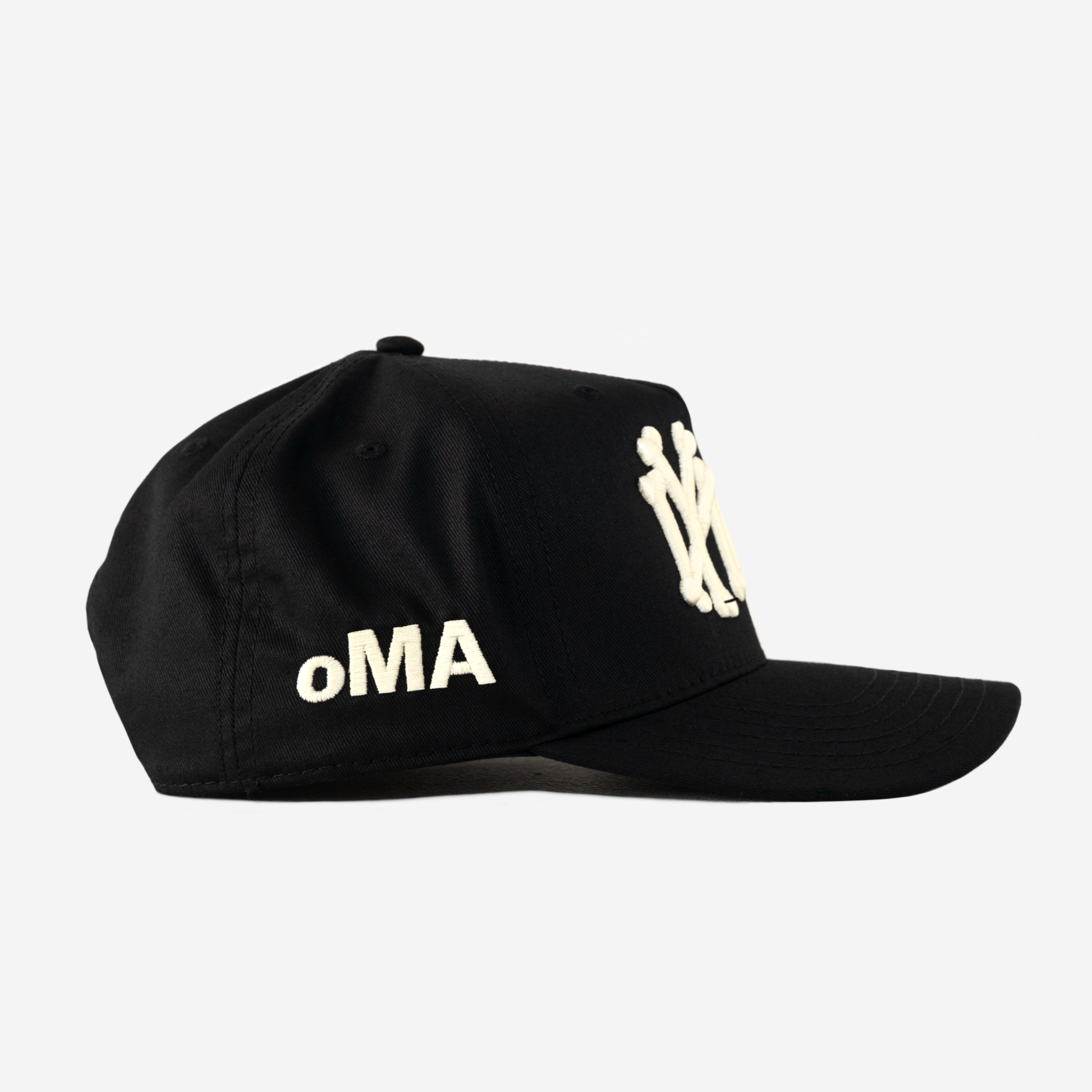【 oMA 】 NY NY HAT 〜 oldmanalan BONES NY NY BONES CURVED BRIM HAT (BLK/CRM) – oMA Studios