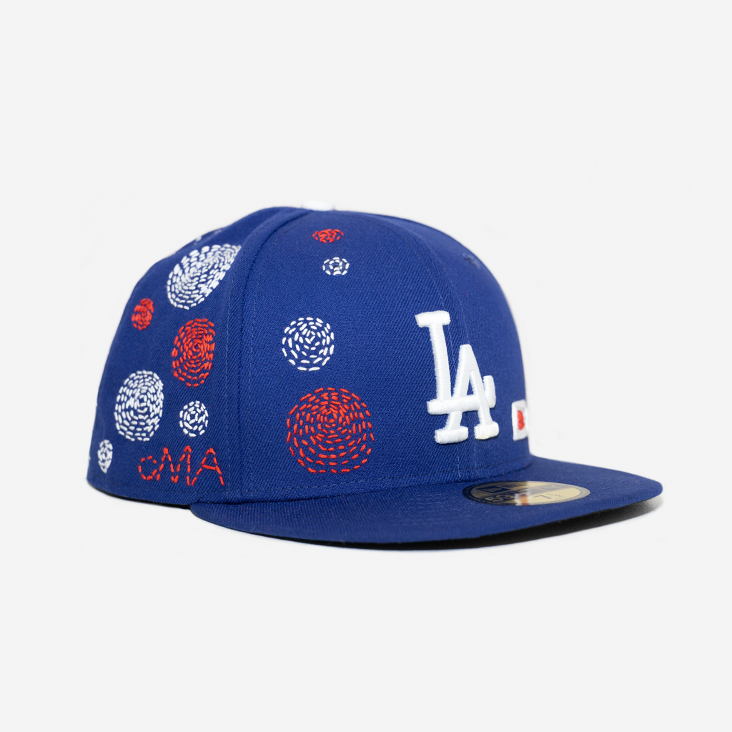 LoS ANGELES DoDGERS SASHIKo EMBRoIDERED FITTED HAT (BLUE)