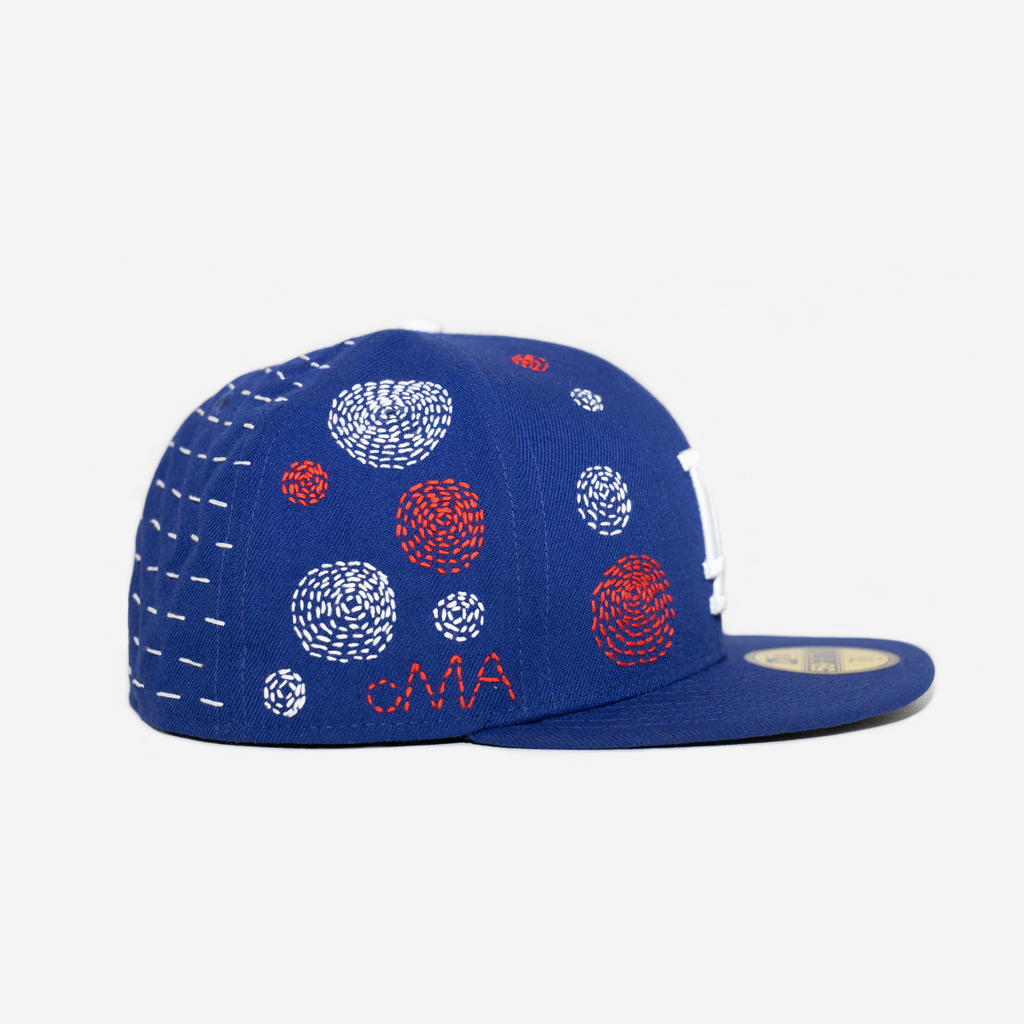 LoS ANGELES DoDGERS SASHIKo EMBRoIDERED FITTED HAT (BLUE)