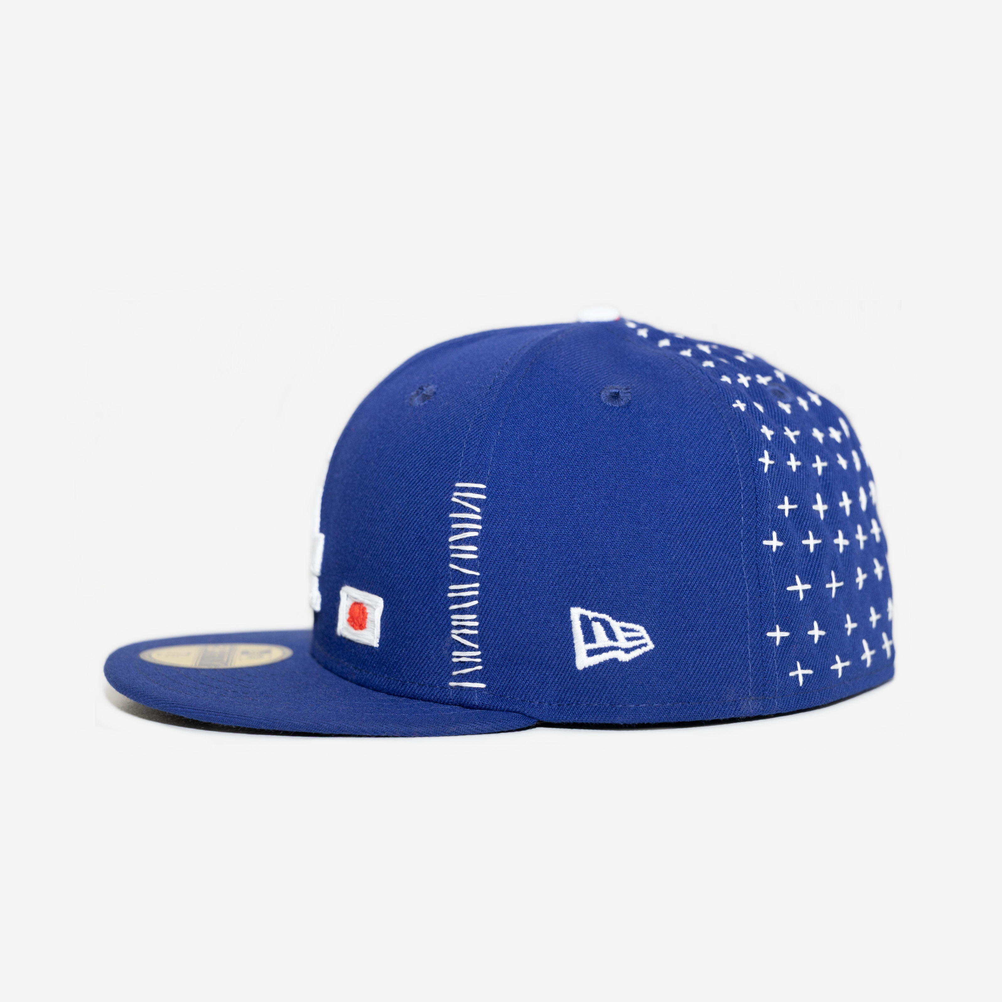 LoS ANGELES DoDGERS SASHIKo EMBRoIDERED FITTED HAT (BLUE)