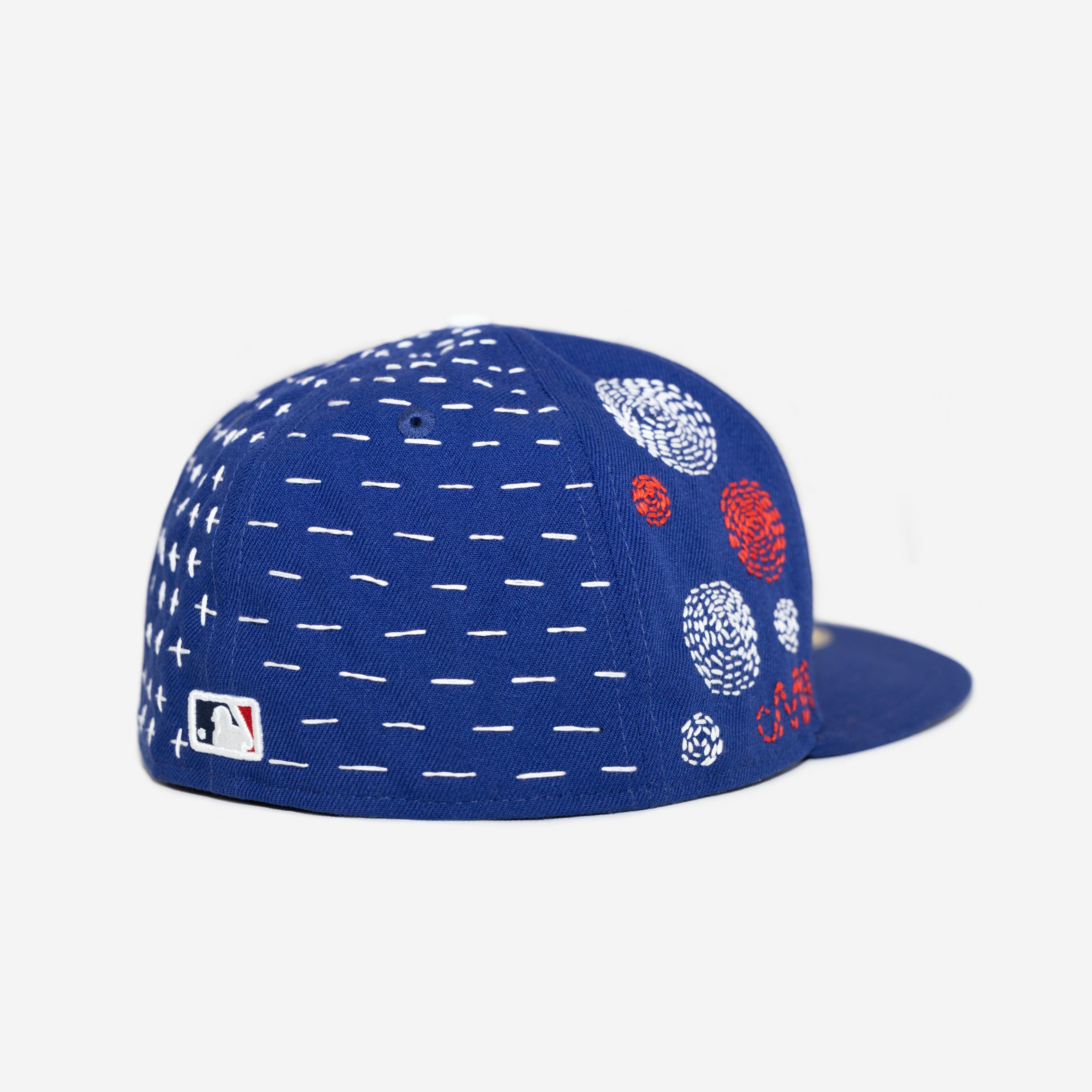 LoS ANGELES DoDGERS SASHIKo EMBRoIDERED FITTED HAT (BLUE)