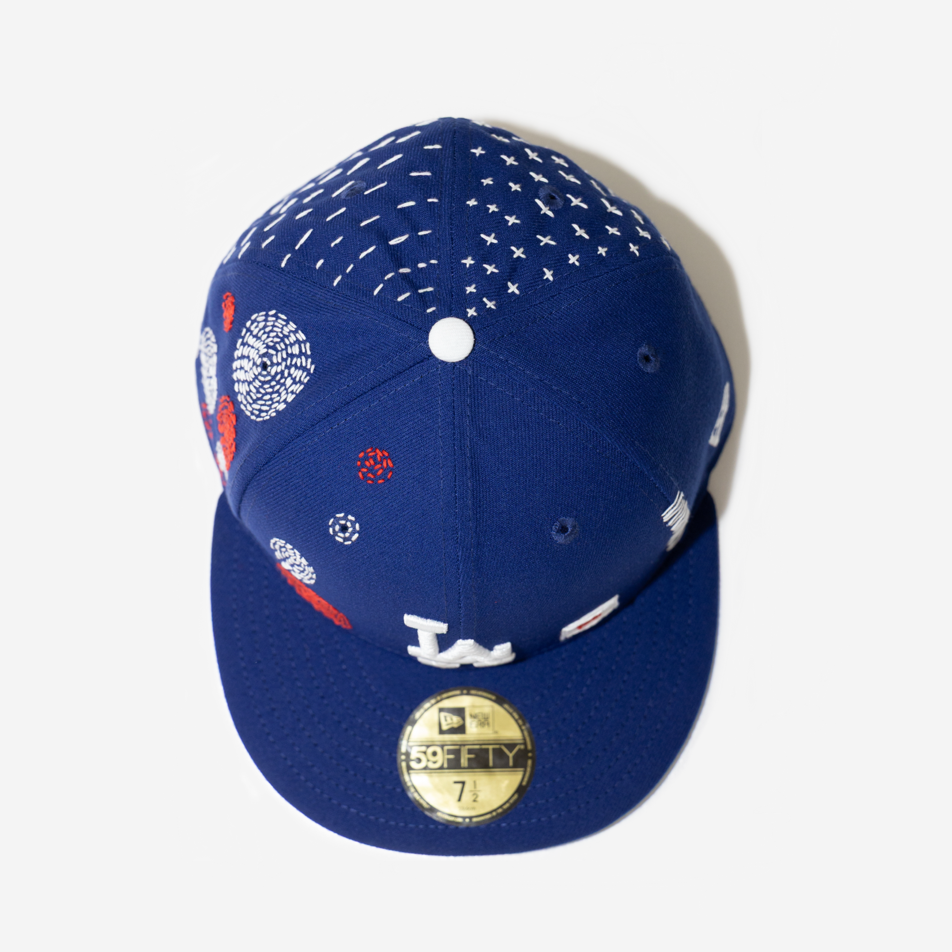 LoS ANGELES DoDGERS SASHIKo EMBRoIDERED FITTED HAT (BLUE)