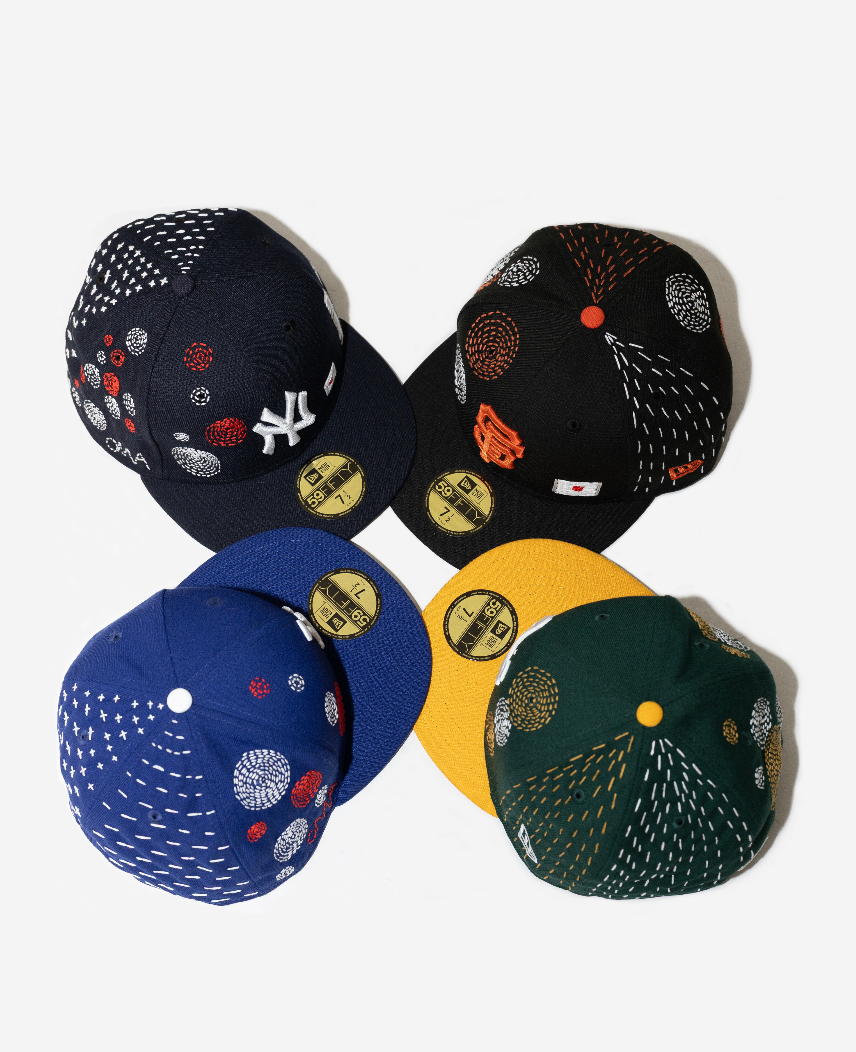 SAN FRANCISCo GIANTS SASHIKo EMBRoIDERED FITTED HAT (BLACK)