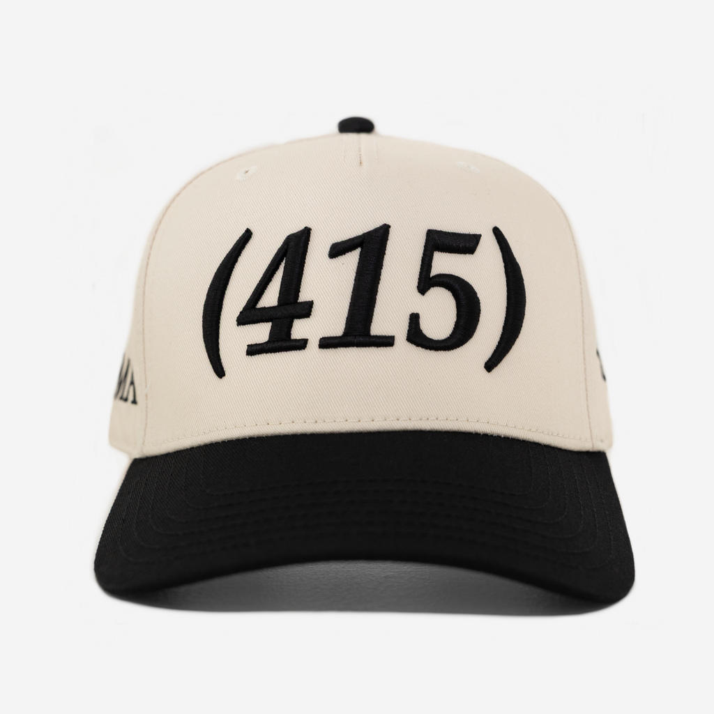 415 SF AREA CoDE HAT (CREAM/BLK)