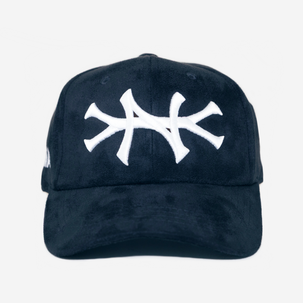 NY SUEDE HAT (NAVY)