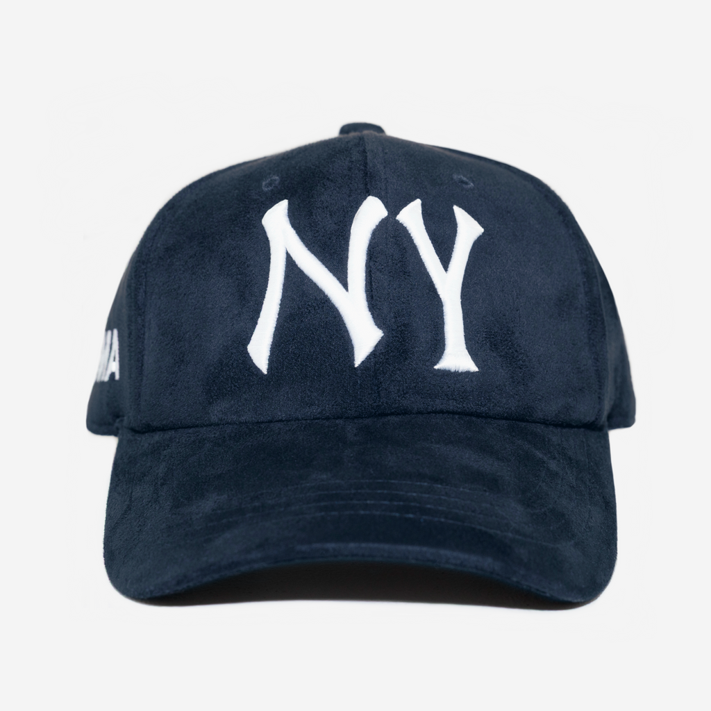 NY SUEDE HAT (NAVY)
