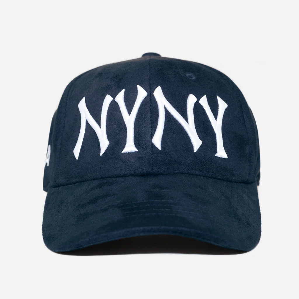 NY NY SUEDE HAT (NAVY)