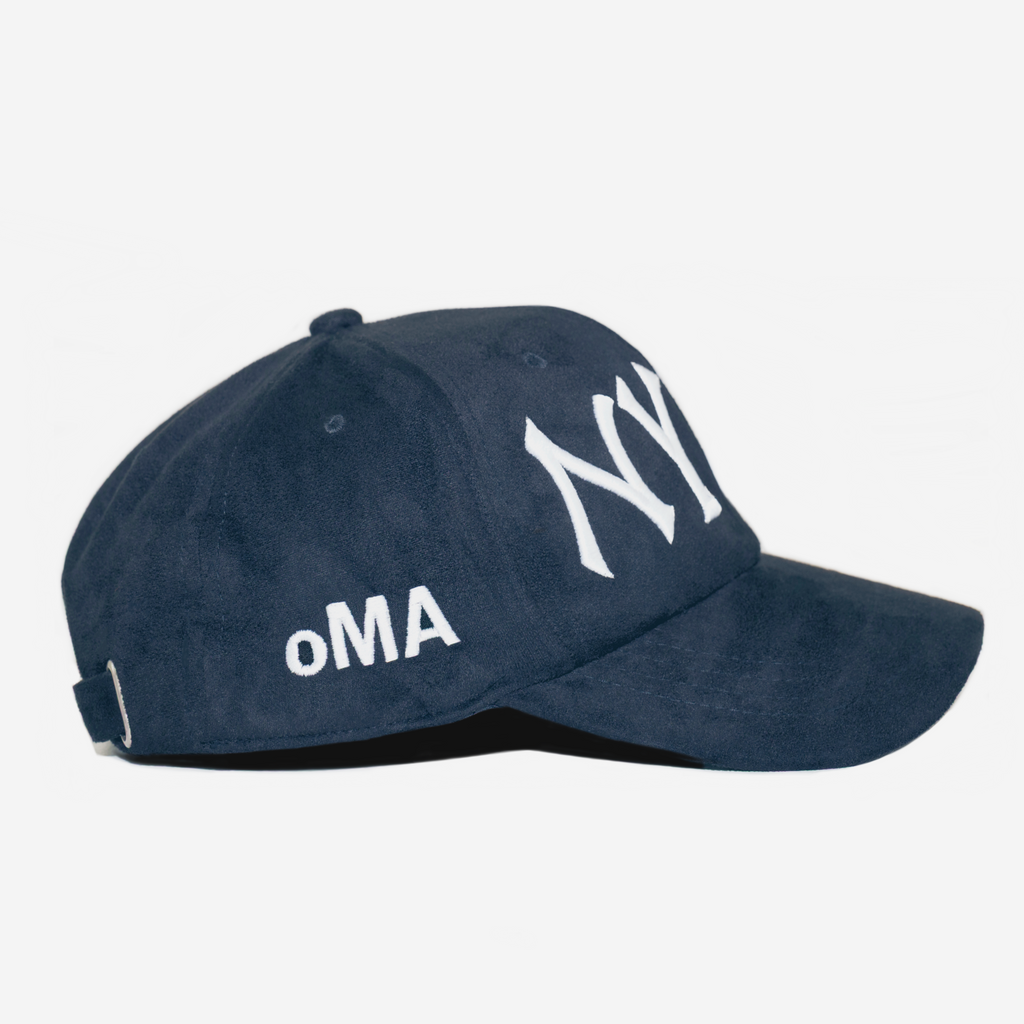 NY NY SUEDE HAT (NAVY)