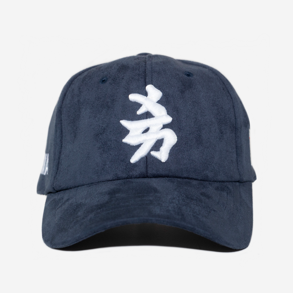 NY KANJI JAPAN SUEDE HAT (NAVY)