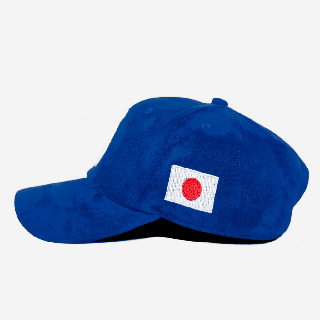 LA KATAKANA JAPAN SUEDE HAT (BLUE)