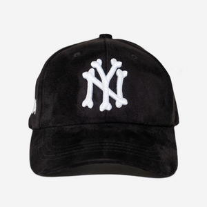 NY BONES SUEDE HAT (BLACK)