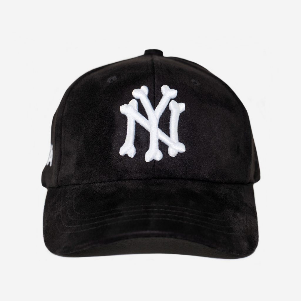 NY BONES SUEDE HAT (BLACK)