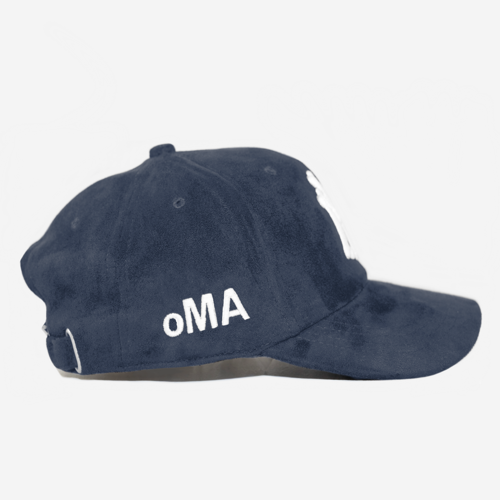 NY NY BONES SUEDE HAT (NAVY)