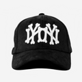 NY NY BONES SUEDE HAT (BLACK)