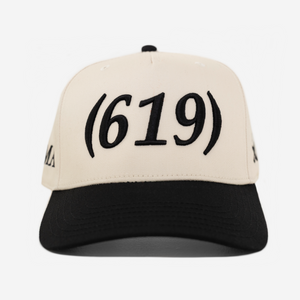 619 SAN DIEGo AREA CoDE HAT (CREAM/BLK)