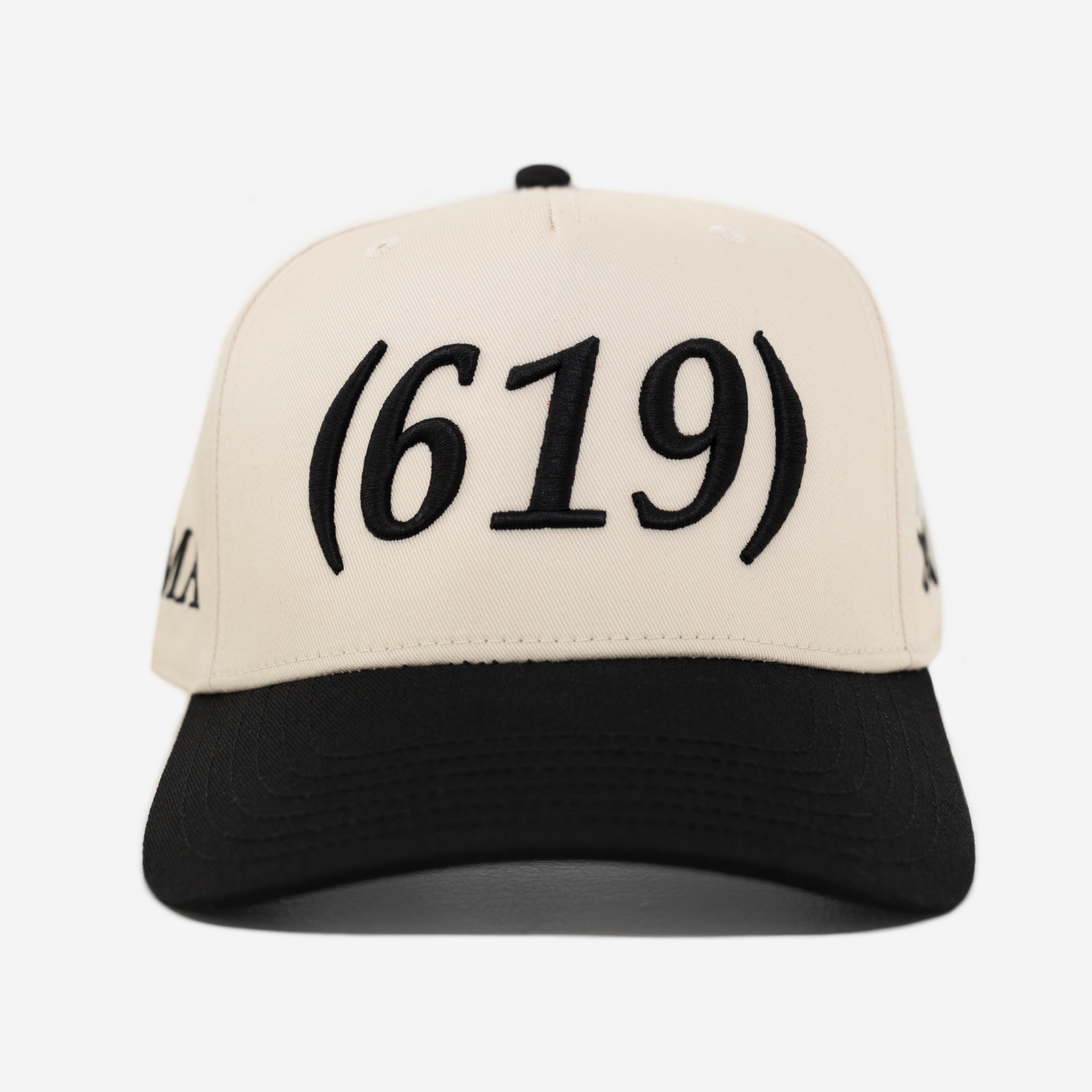 619 AREA CoDE HAT (CREAM/BLK)