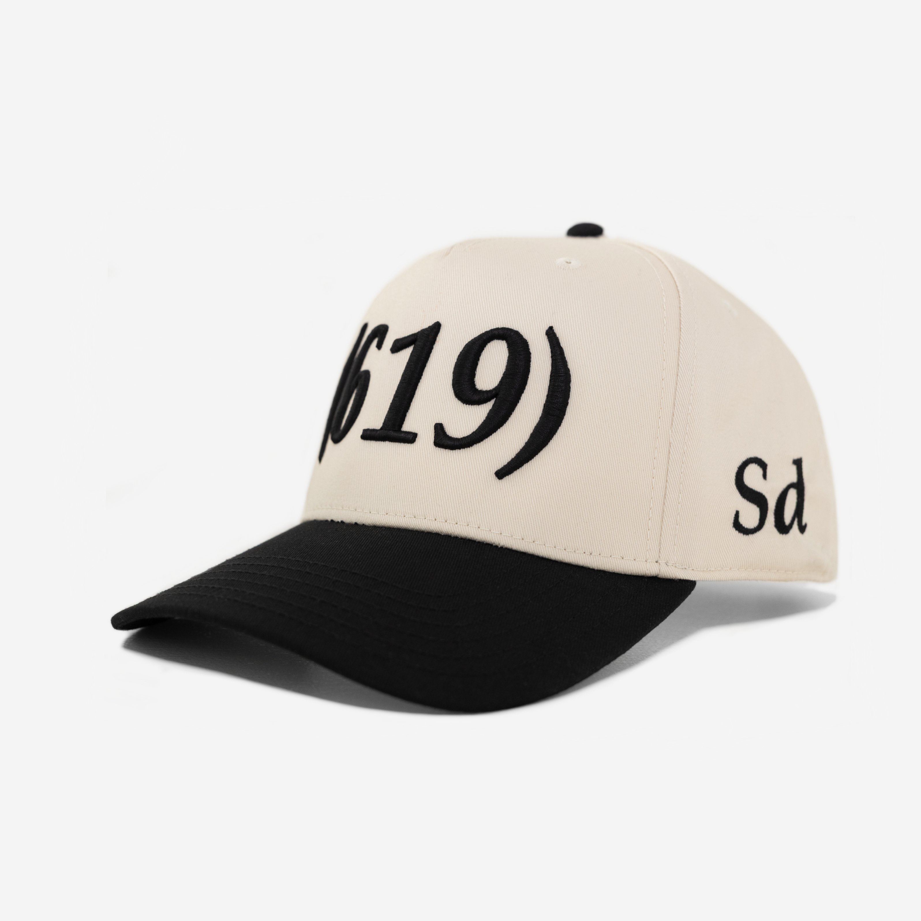 619 AREA CoDE HAT (CREAM/BLK)