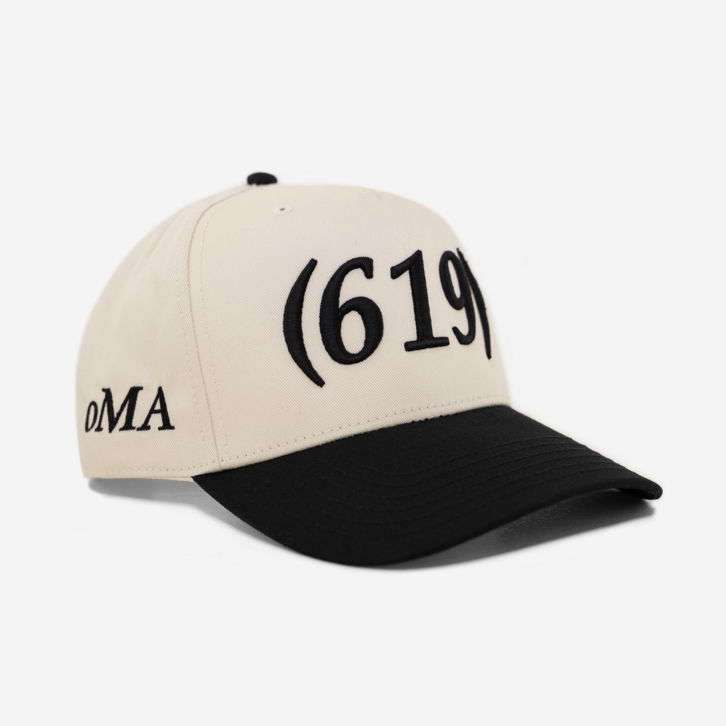 619 SAN DIEGo AREA CoDE HAT (CREAM/BLK)