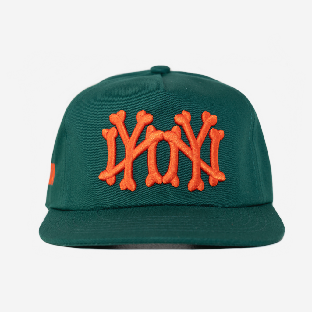 NY NY BONES HAT (PUMPKIN)
