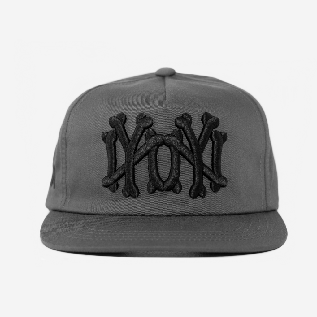 NY NY BONES HAT (SMOKE)