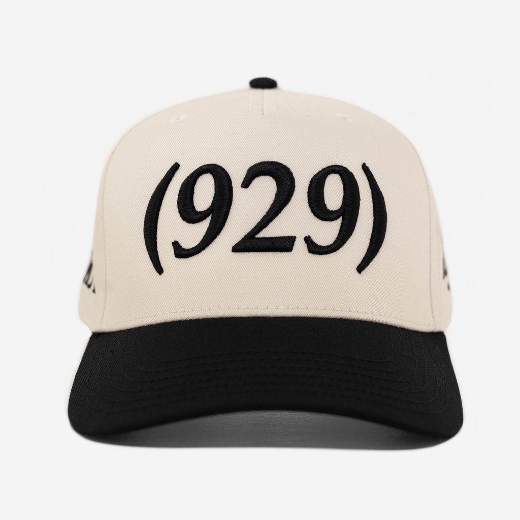 929 NYC AREA CoDE HAT (CREAM/BLK)