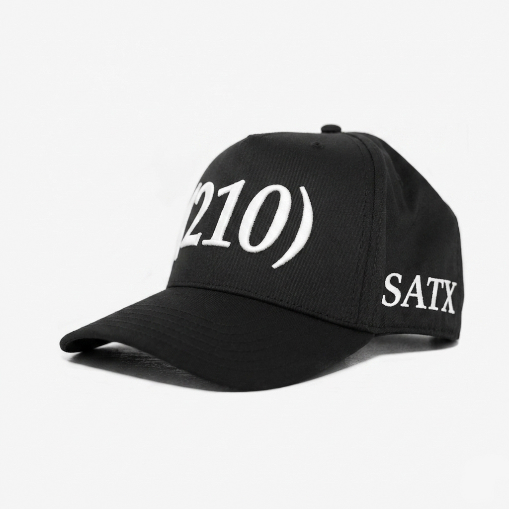210 SAN ANToNIo AREA CoDE HAT (BLACK)