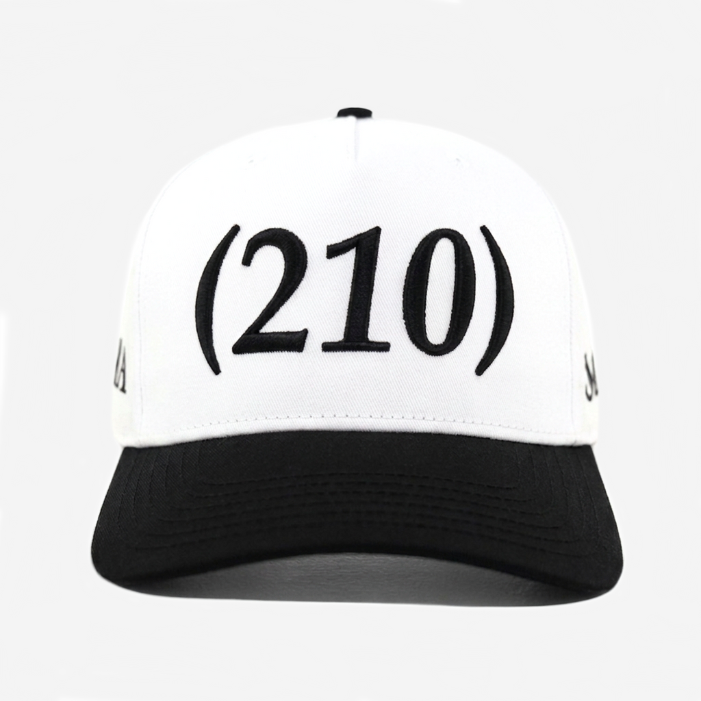 210 SAN ANToNIo AREA CoDE HAT (WHITE/BLACK)