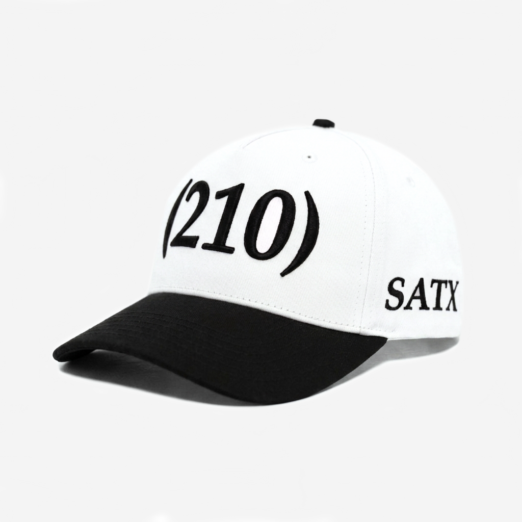 210 SAN ANToNIo AREA CoDE HAT (WHITE/BLACK)
