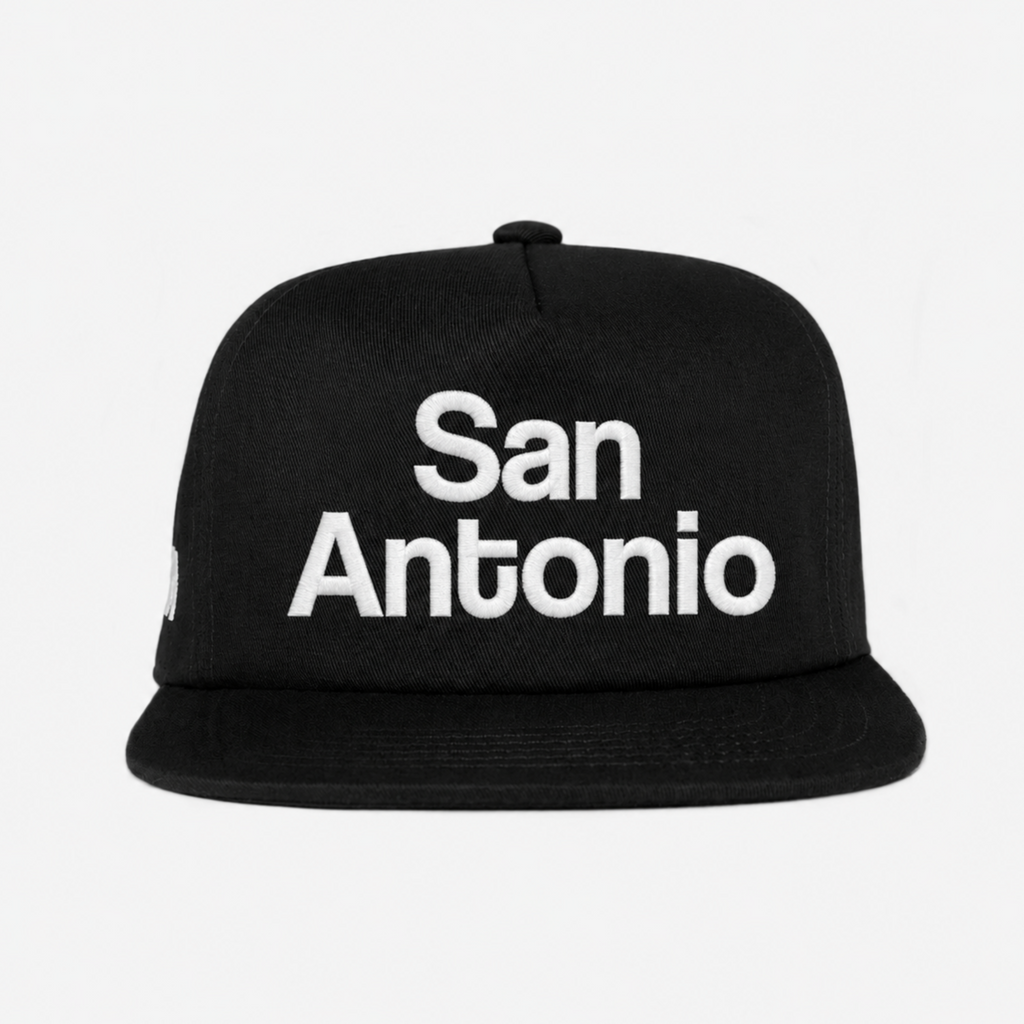 oMA SAN ANToNIo TYPoGRAPHY HAT (BLACK)