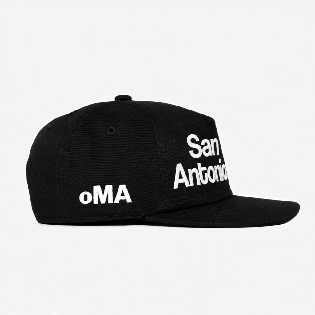 oMA SAN ANToNIo TYPoGRAPHY HAT (BLACK)