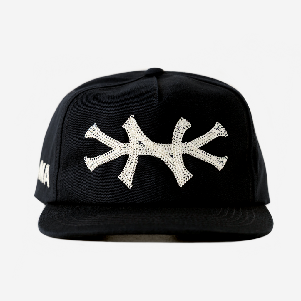 NY CHAIN STITCH HAT (BLACK)