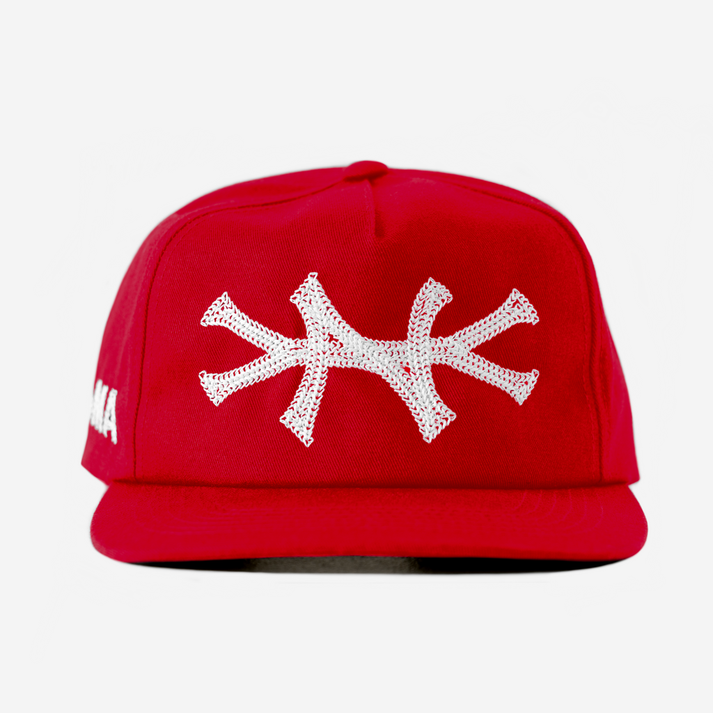 NY CHAIN STITCH HAT (RED)