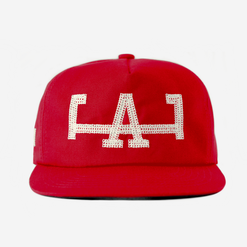 LA CHAIN STITCH HAT (RED)