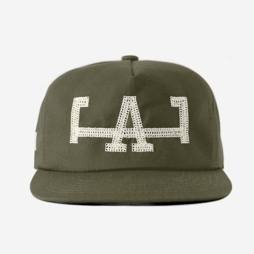 LA CHAIN STITCH HAT (ARMY)