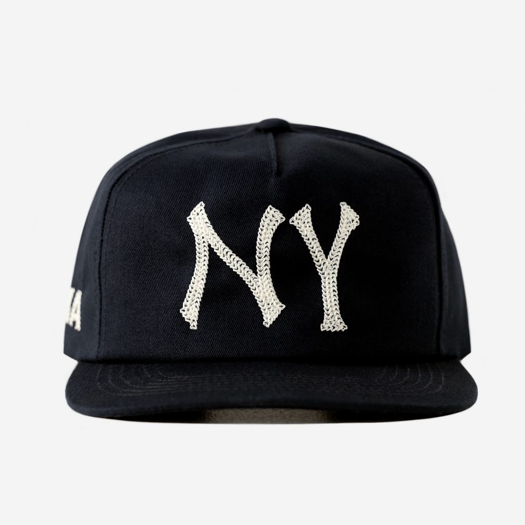 NY CHAIN STITCH HAT (BLACK)