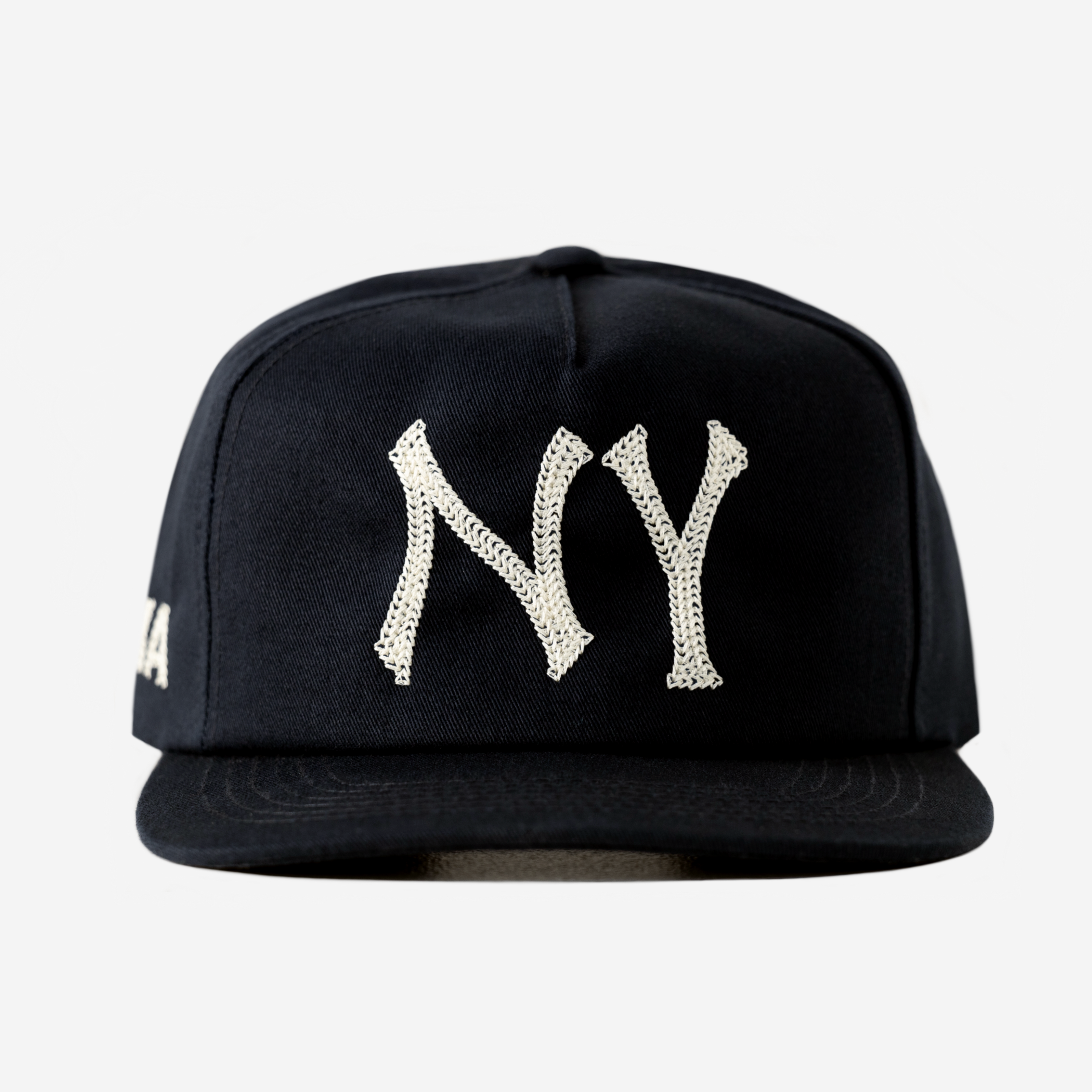 NY CHAIN STITCH HAT (BLACK)