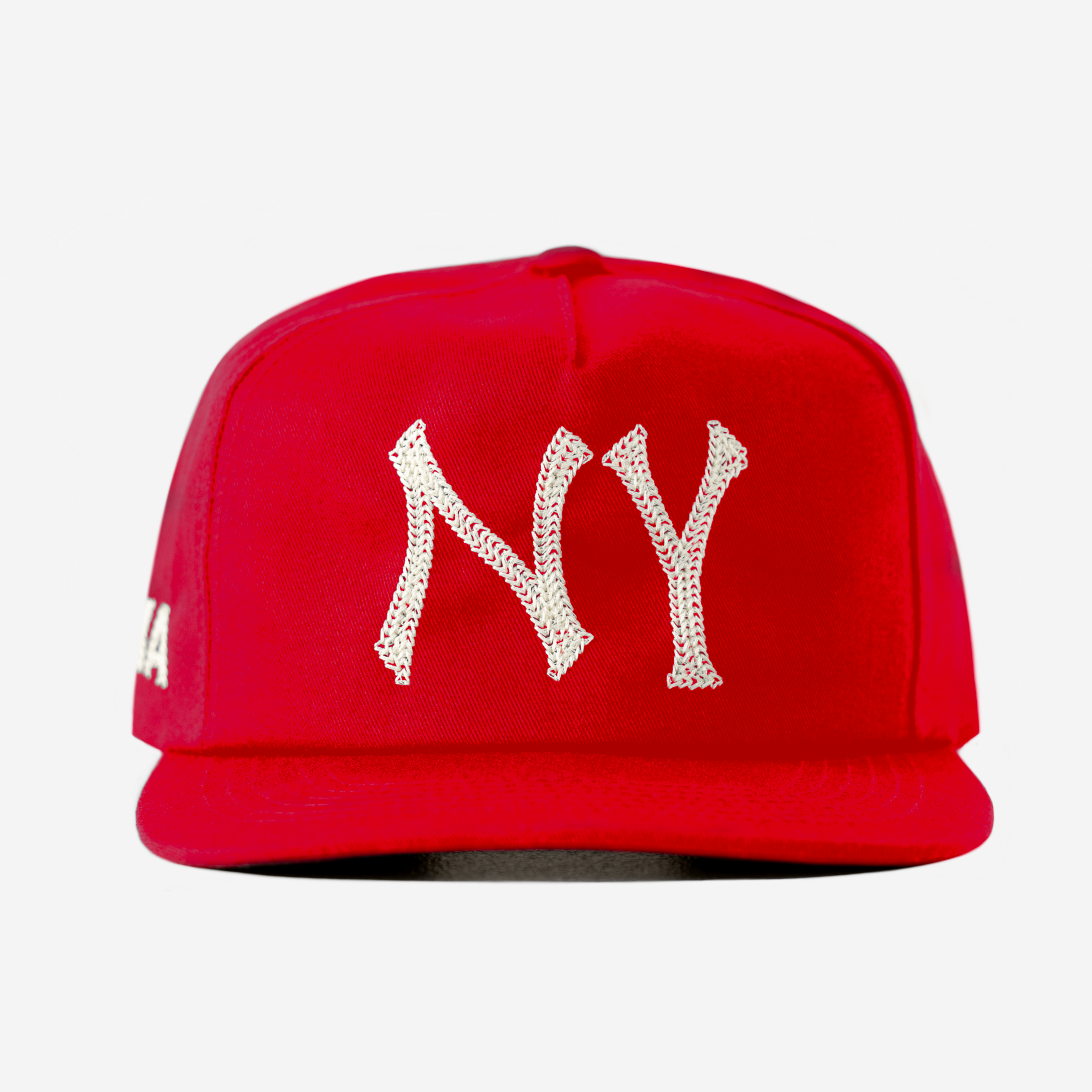 NY CHAIN STITCH HAT (RED)