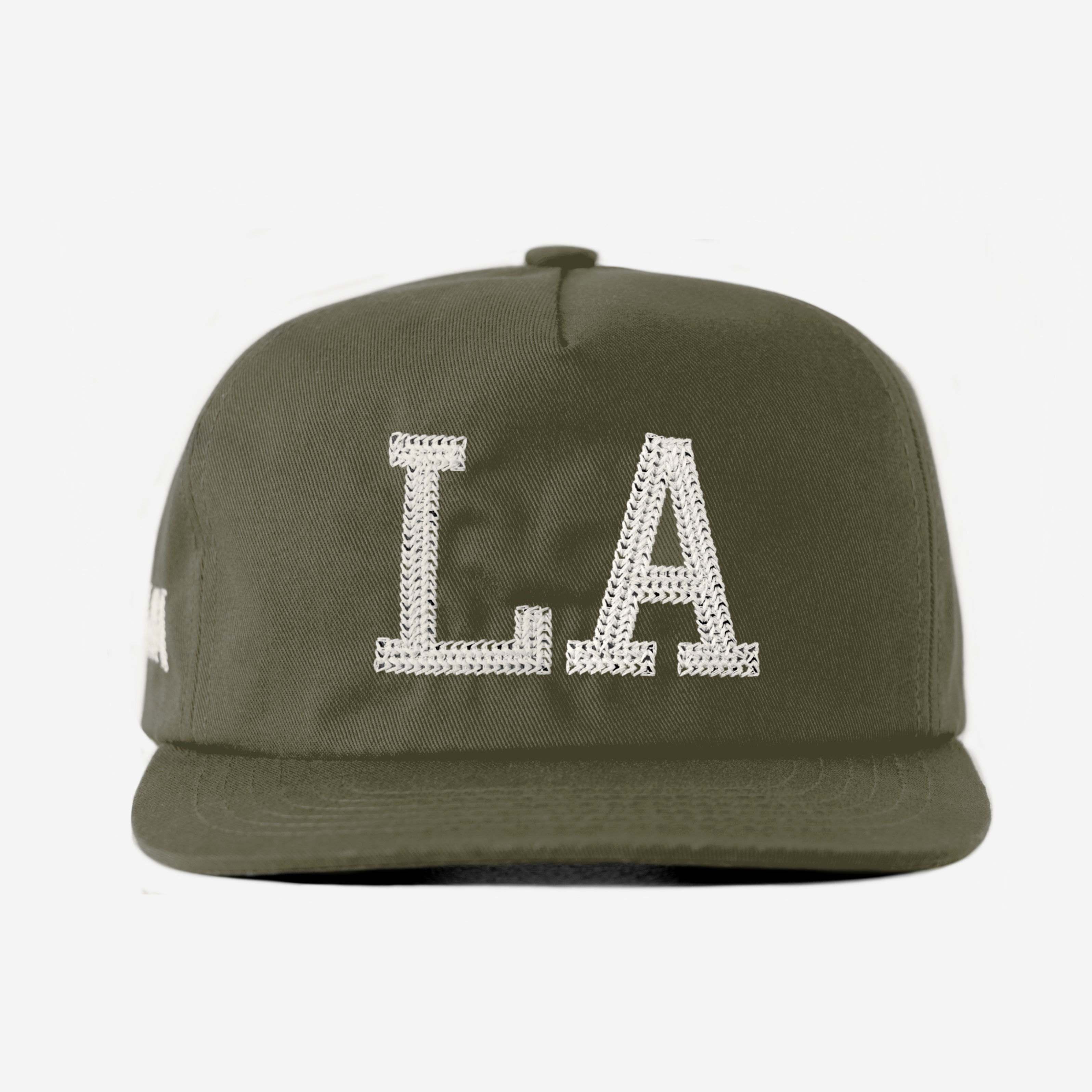 LA CHAIN STITCH HAT (ARMY)