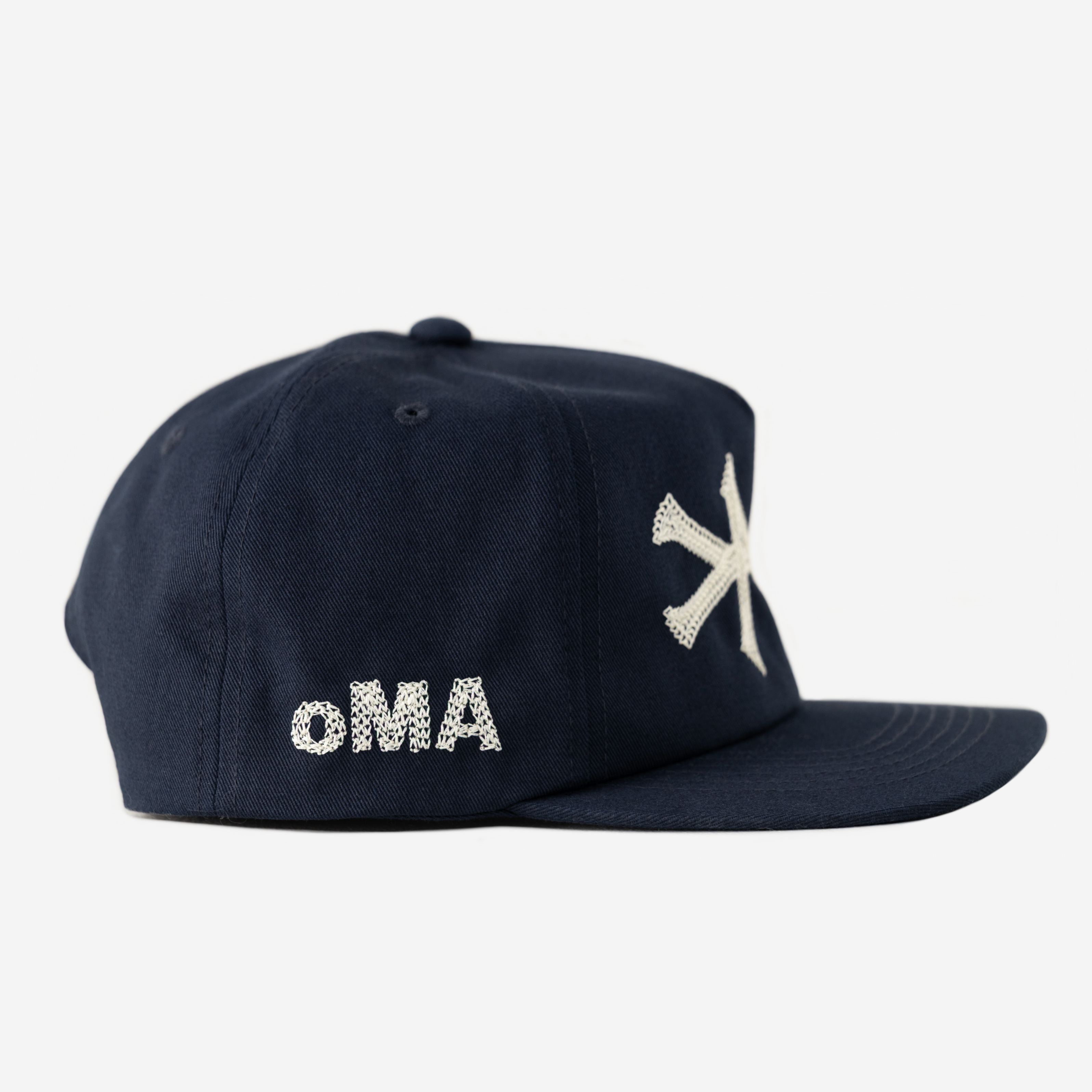 NY CHAIN STITCH HAT (NAVY)