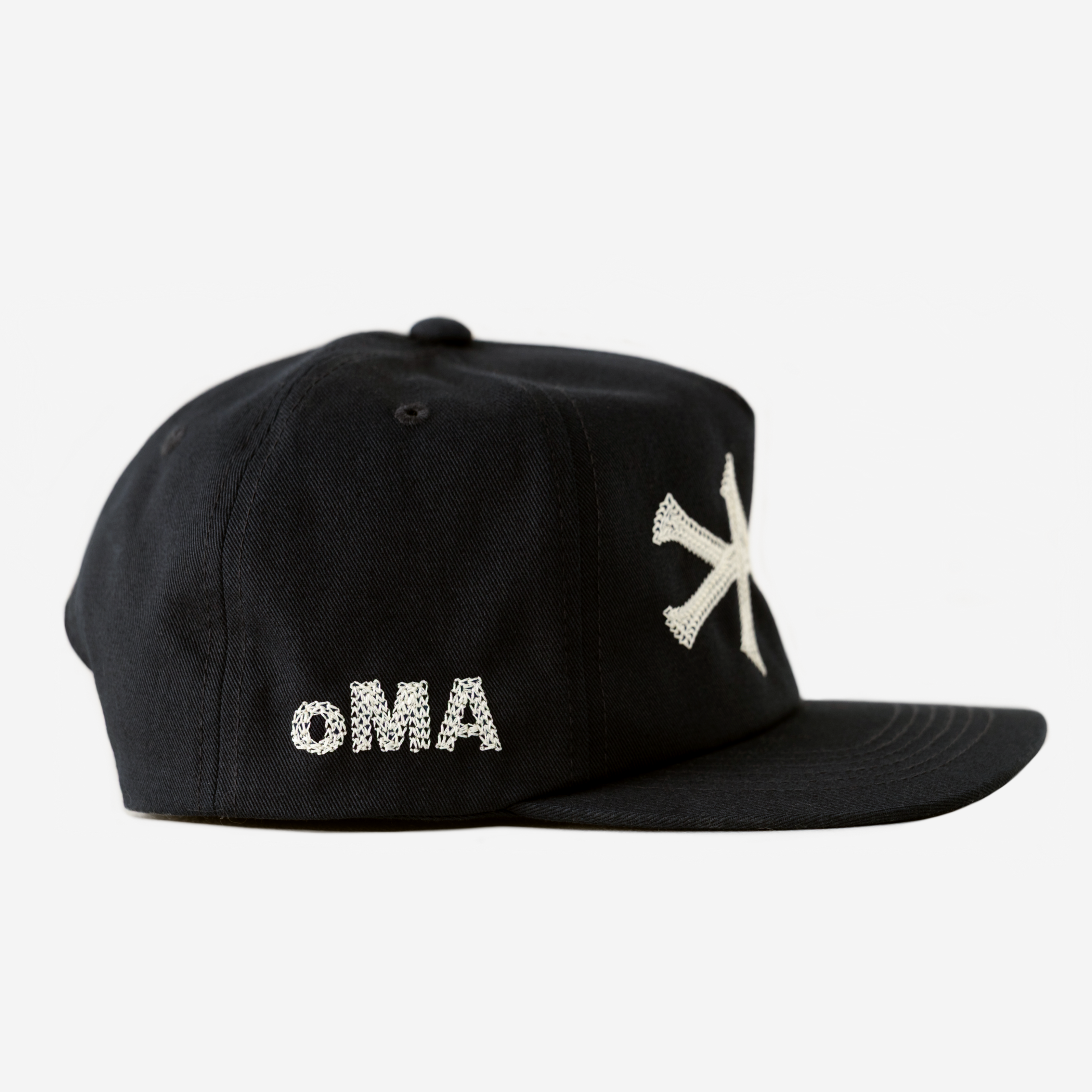 NY CHAIN STITCH HAT (BLACK)