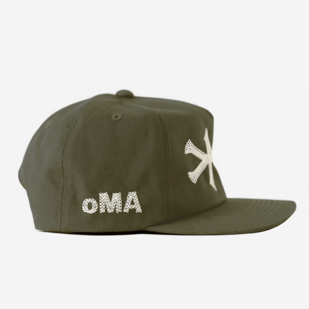 NY CHAIN STITCH HAT (ARMY)