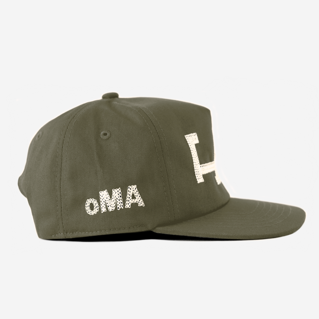 LA CHAIN STITCH HAT (ARMY)
