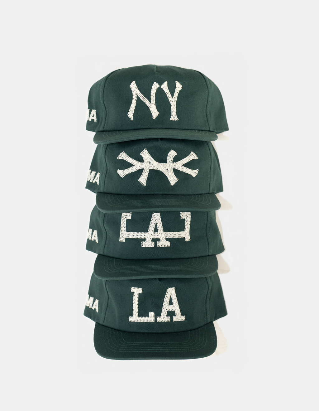 NY CHAIN STITCH HAT (PINE)