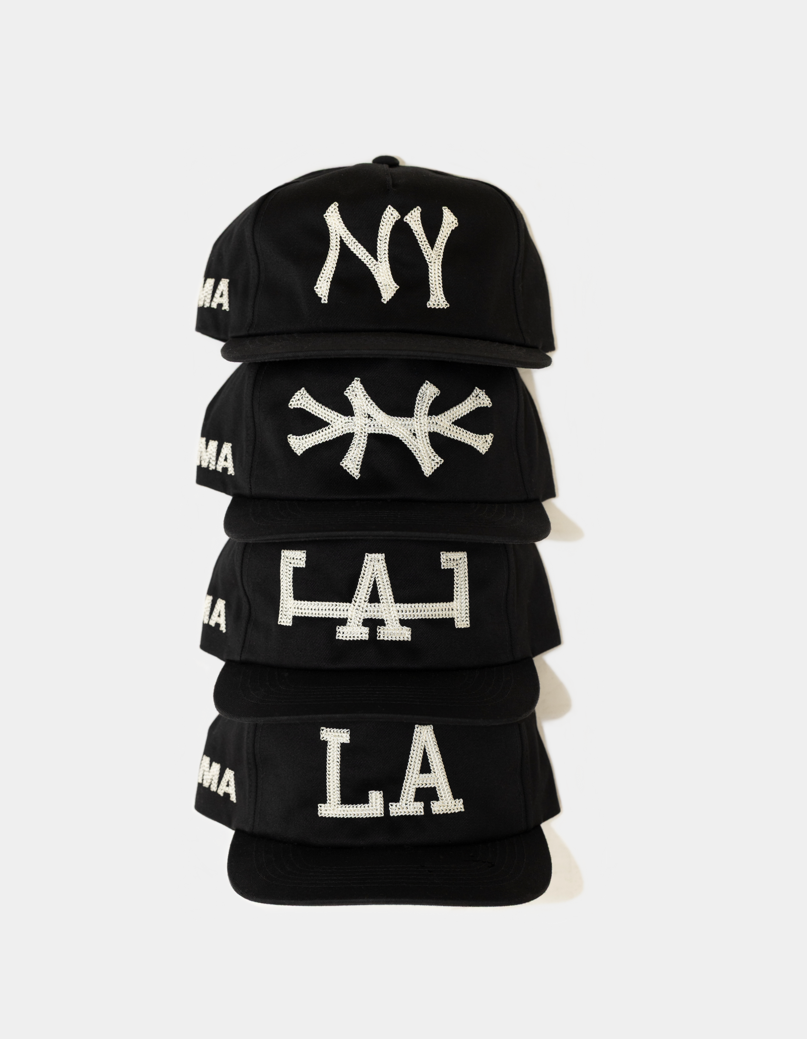 NY CHAIN STITCH HAT (BLACK)