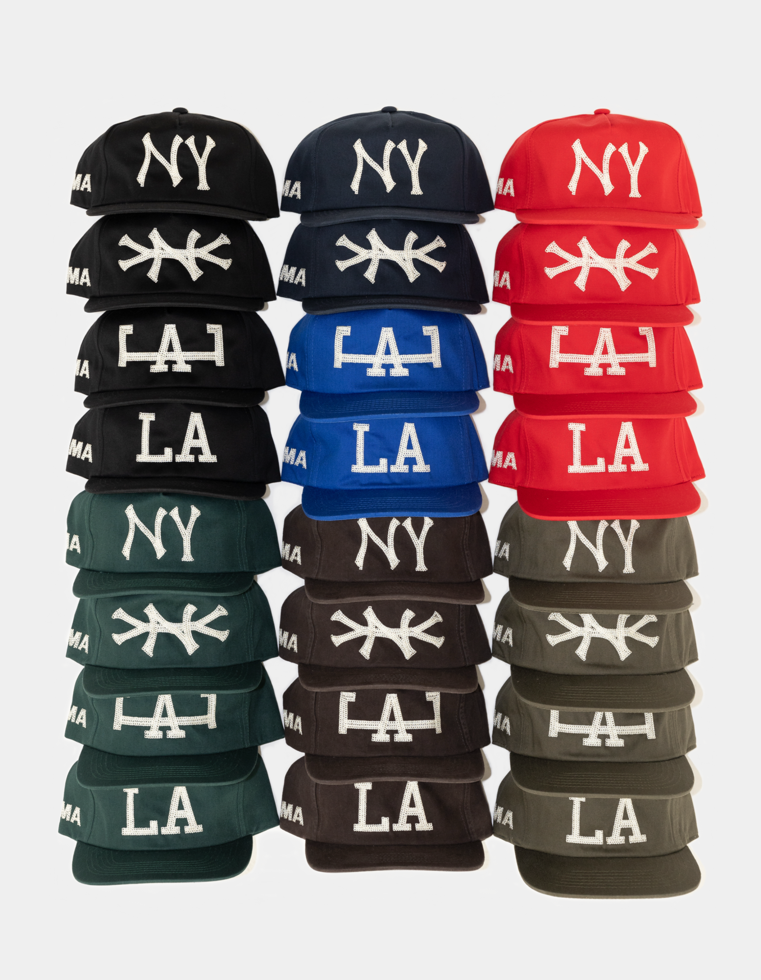 NY CHAIN STITCH HAT (BLACK)