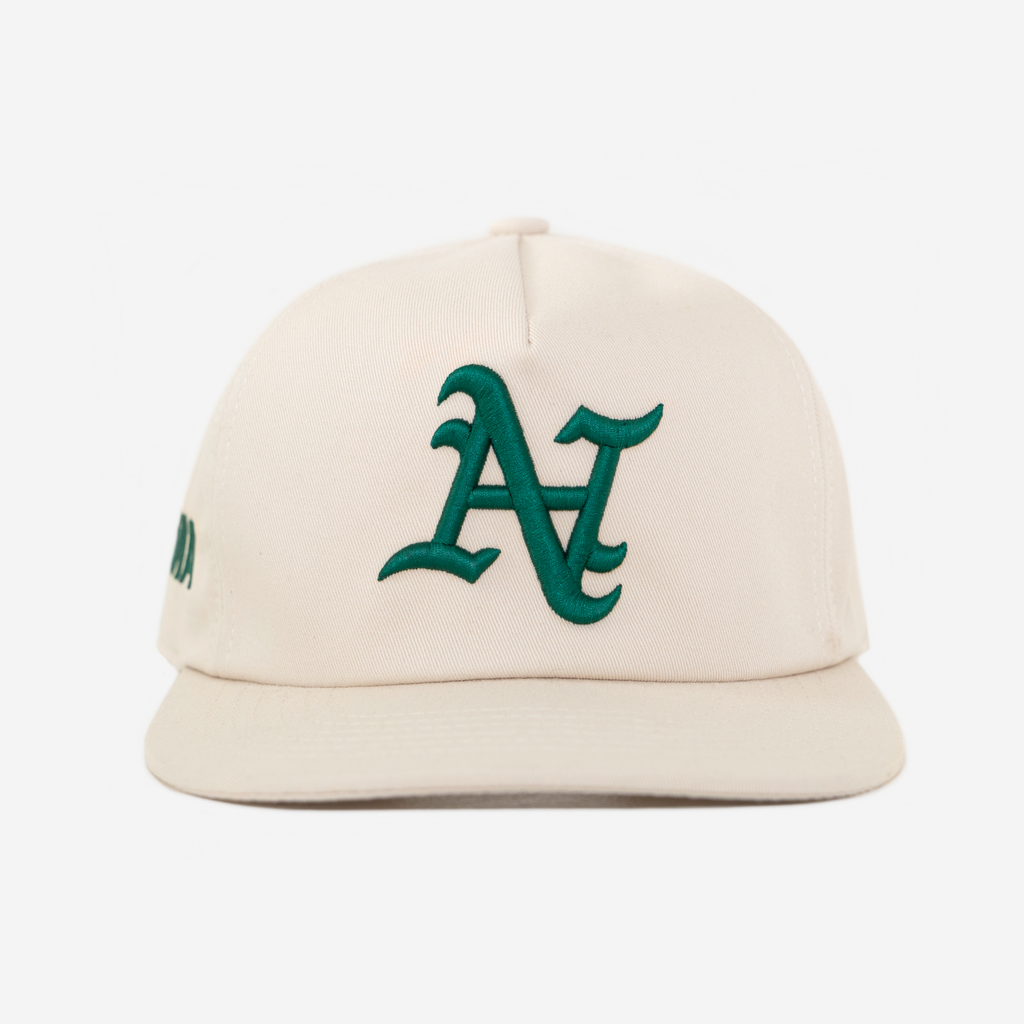 OAKLAND N HAT (CREAM/GREEN)