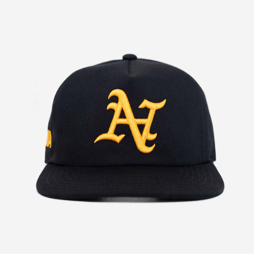 OAKLAND N HAT (BLACK/YELLoW)