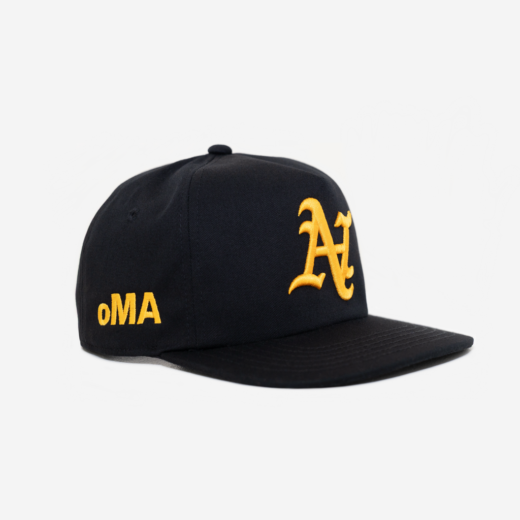 OAKLAND N HAT (BLACK/YELLoW)