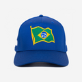 BRASIL FLAG CURVED BRIM HAT (BLUE)