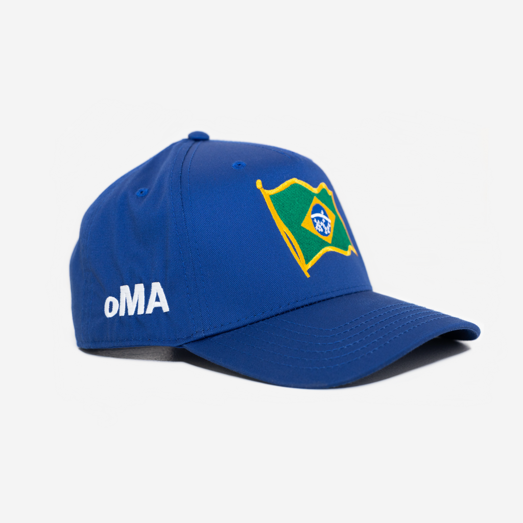 BRASIL FLAG CURVED BRIM HAT (BLUE)